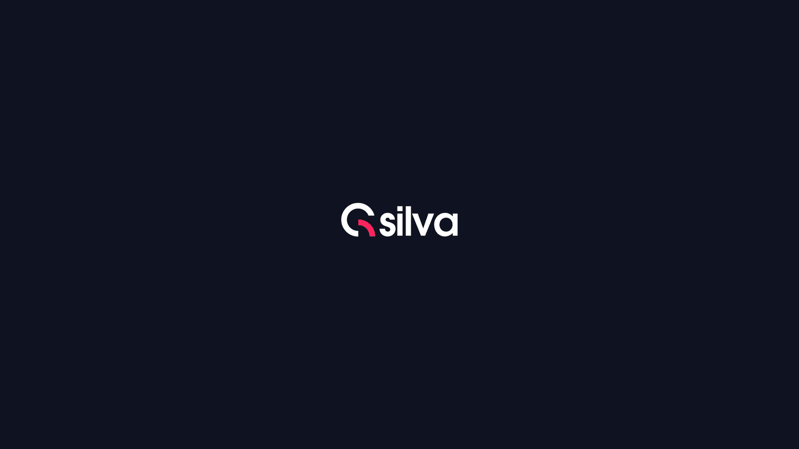 The G Silva logo in white and coral, centred on deep navy