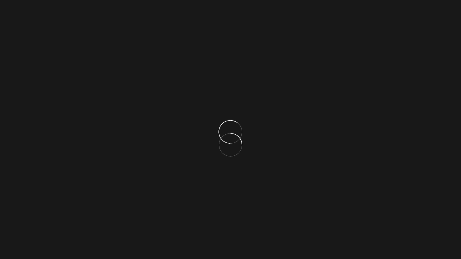 The G Silva circular mark alone, drawn as a faint grey outline on black
